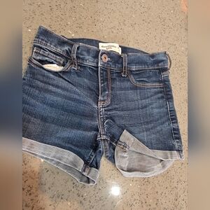 Abercrombie Kids Dark Blue Jean Shorts